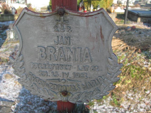 Jan Brania 1900 Woźniki - Grobonet - Wyszukiwarka osób pochowanych