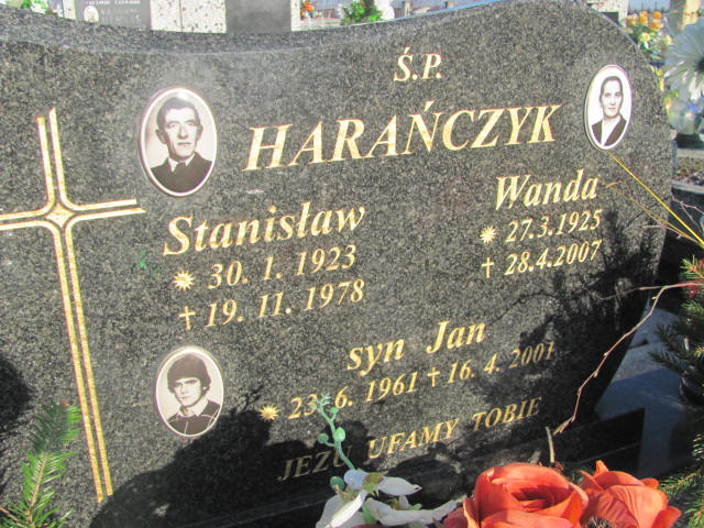 Stanisław Harańczyk 1923 Woźniki - Grobonet - Wyszukiwarka osób pochowanych