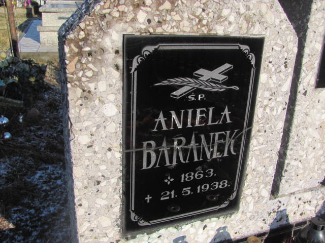 Aniela Baranek 1862 Woźniki - Grobonet - Wyszukiwarka osób pochowanych