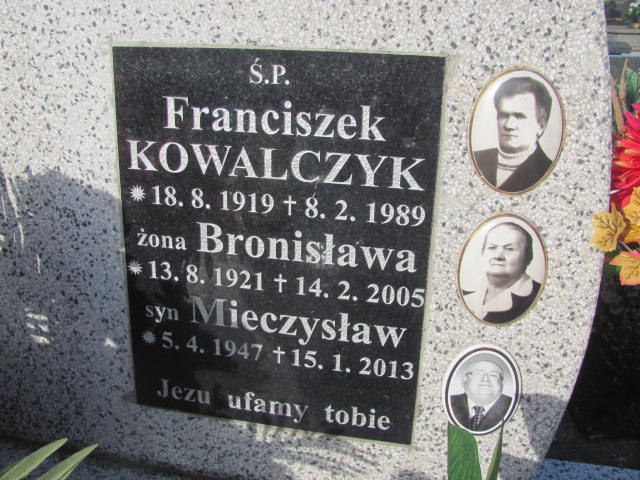 Mieczysław Kowalczyk 1947 Woźniki - Grobonet - Wyszukiwarka osób pochowanych