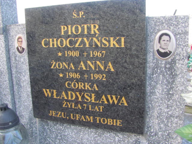 Anna Choczyńska 1906 Woźniki - Grobonet - Wyszukiwarka osób pochowanych