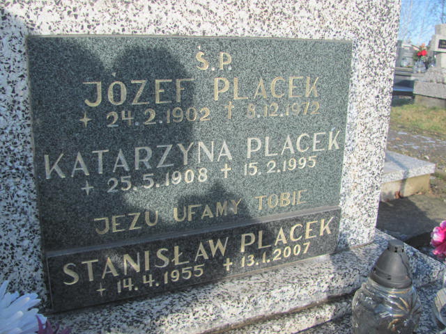 Katarzyna Placek 1908 Woźniki - Grobonet - Wyszukiwarka osób pochowanych