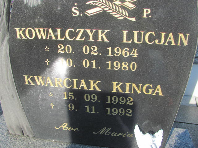 Lucjan Kowalczyk 1964 Woźniki - Grobonet - Wyszukiwarka osób pochowanych