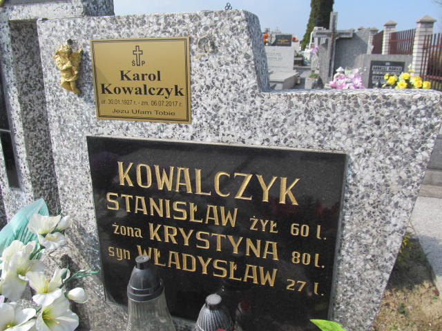 Krystyna Kowalczyk 1883 Woźniki - Grobonet - Wyszukiwarka osób pochowanych