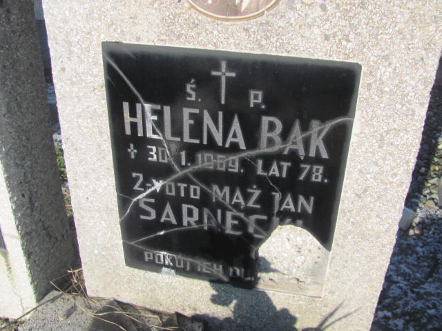 Helena Bąk 1891 Woźniki - Grobonet - Wyszukiwarka osób pochowanych